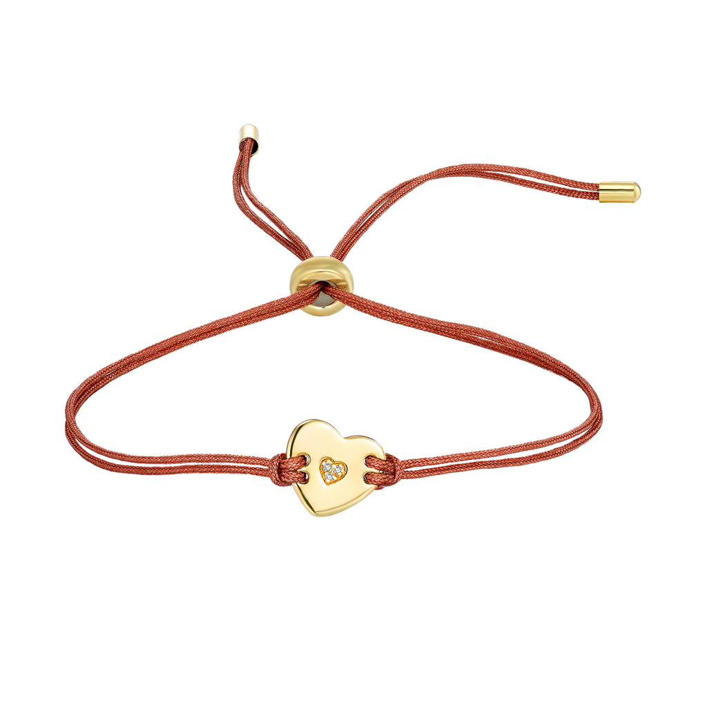 Embrace Heart Cord Bracelet