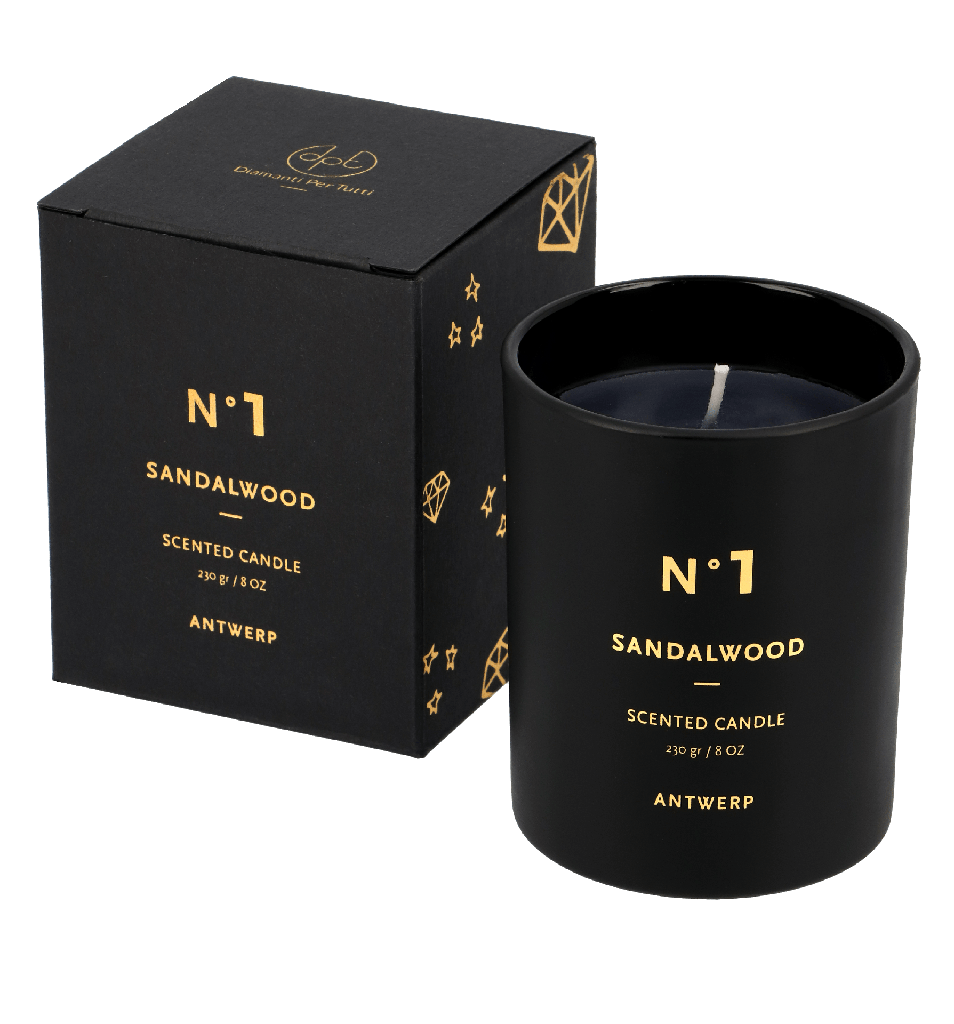 Scented Candle Sandalwood (Black)