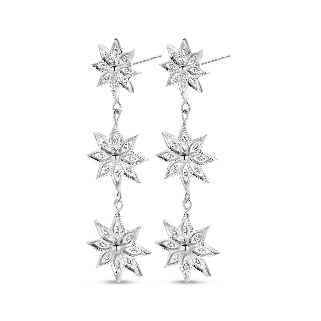 Snow Flower Earrings