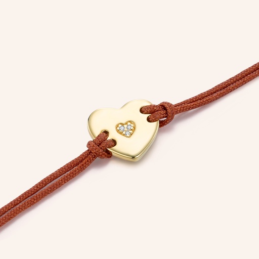 Embrace Heart Cord Bracelet